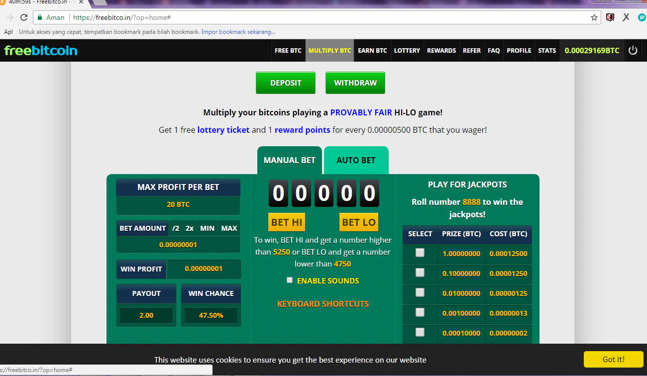 cara bermain btc klik