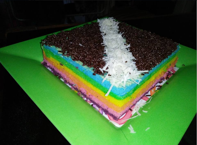 Resep Cake Pelangi