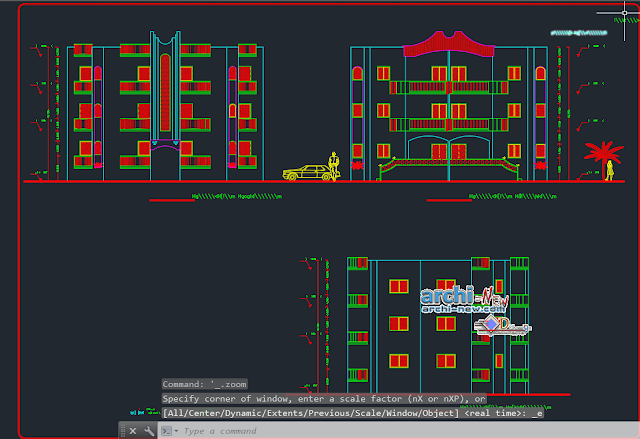 Mansoura Club Chalets in AutoCAD 