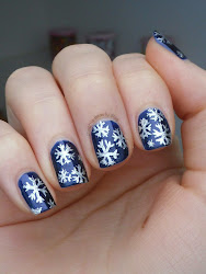nail snowflake winter notd snowflakes snow polish flakes