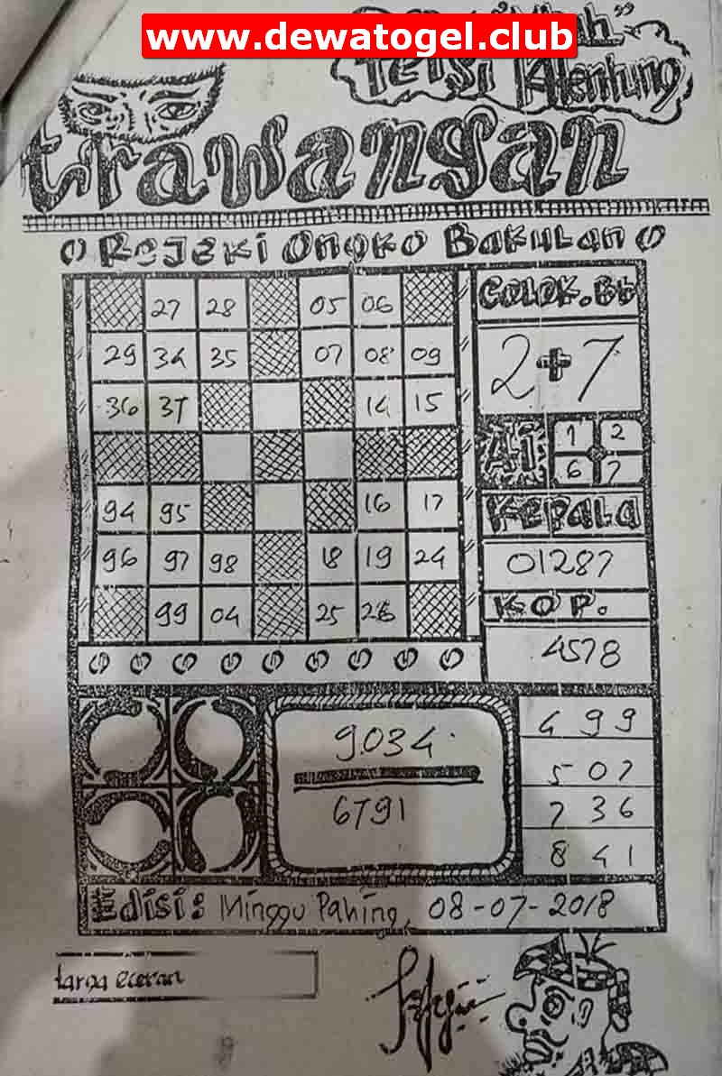 Prediksi Togel Singapura Minggu 8 Juli 2018 Syair Kode Dewa Togel