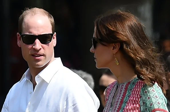 Prince William, Duke of Cambridge and Catherine, Duchess of Cambridge during a visit to meet children from Magic Bus, Childline and Doorstep, three non-governmental organizations, and watch a game of cricket at Mumbai's iconic recreation ground