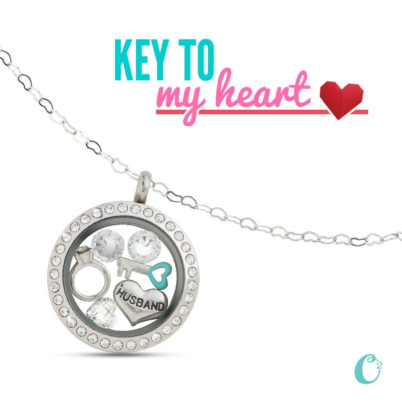 Key to Your Heart Origami Owl Loving Locket | Shop StoriedCharms.com