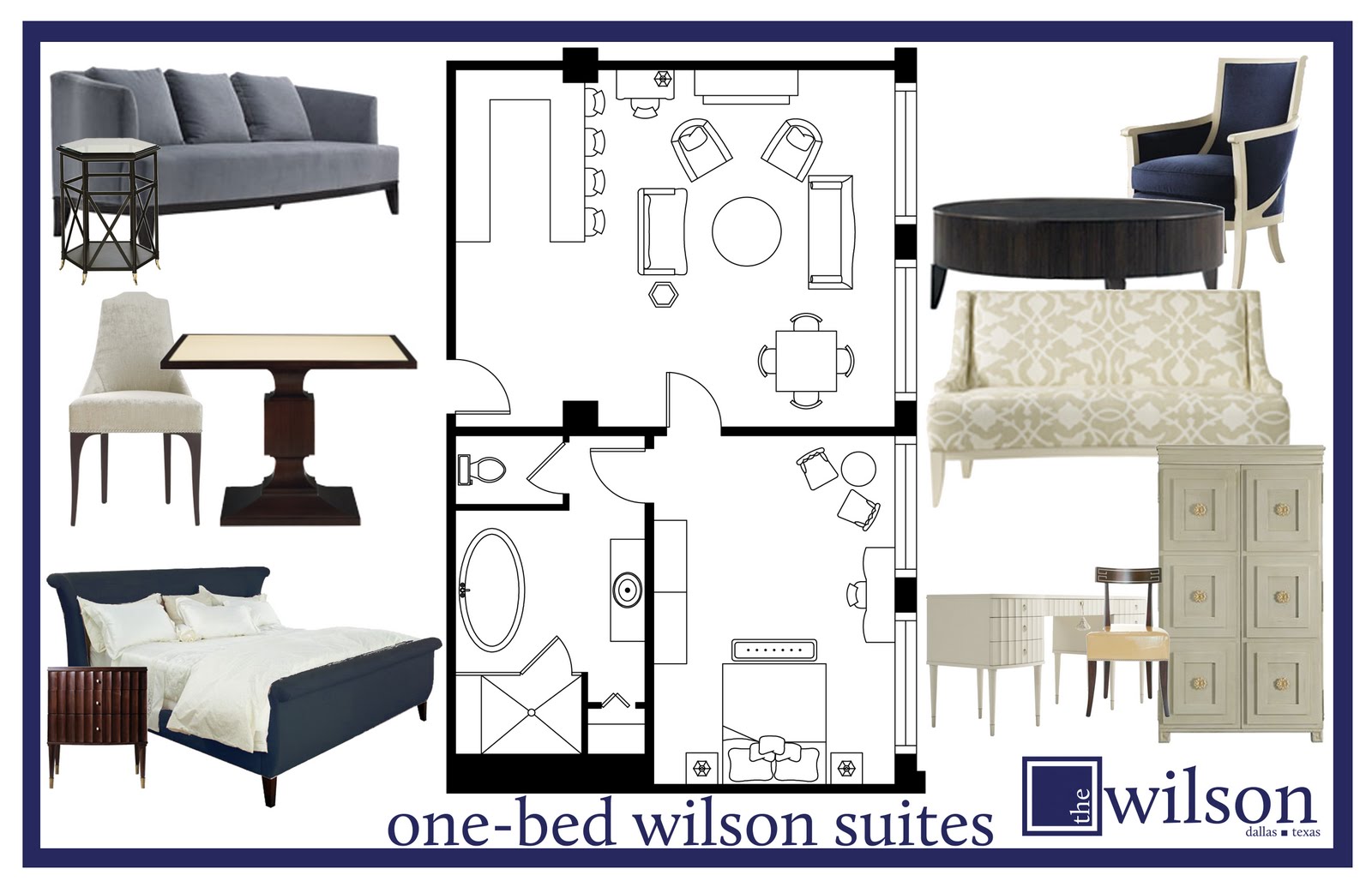 The Wilson Typical Suite Floorplans & Furniture Selections