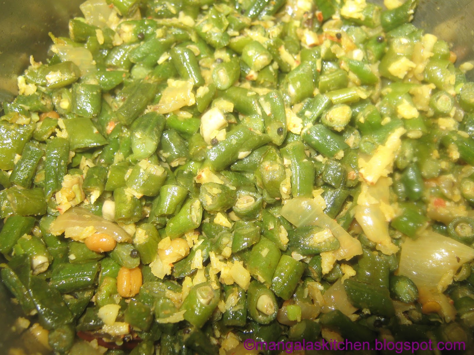Karamani Poriyal Long beans stir fry Low calorie vegetable recipe