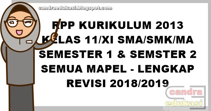 Rpp K13 Kelas Xi Sma Revisi 2018 Lengkap Semua Mapel
