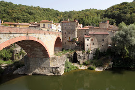 The bridge across the Arno into Capolona