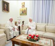 Pope Francis visits Benedict XVI ahead of Christmas