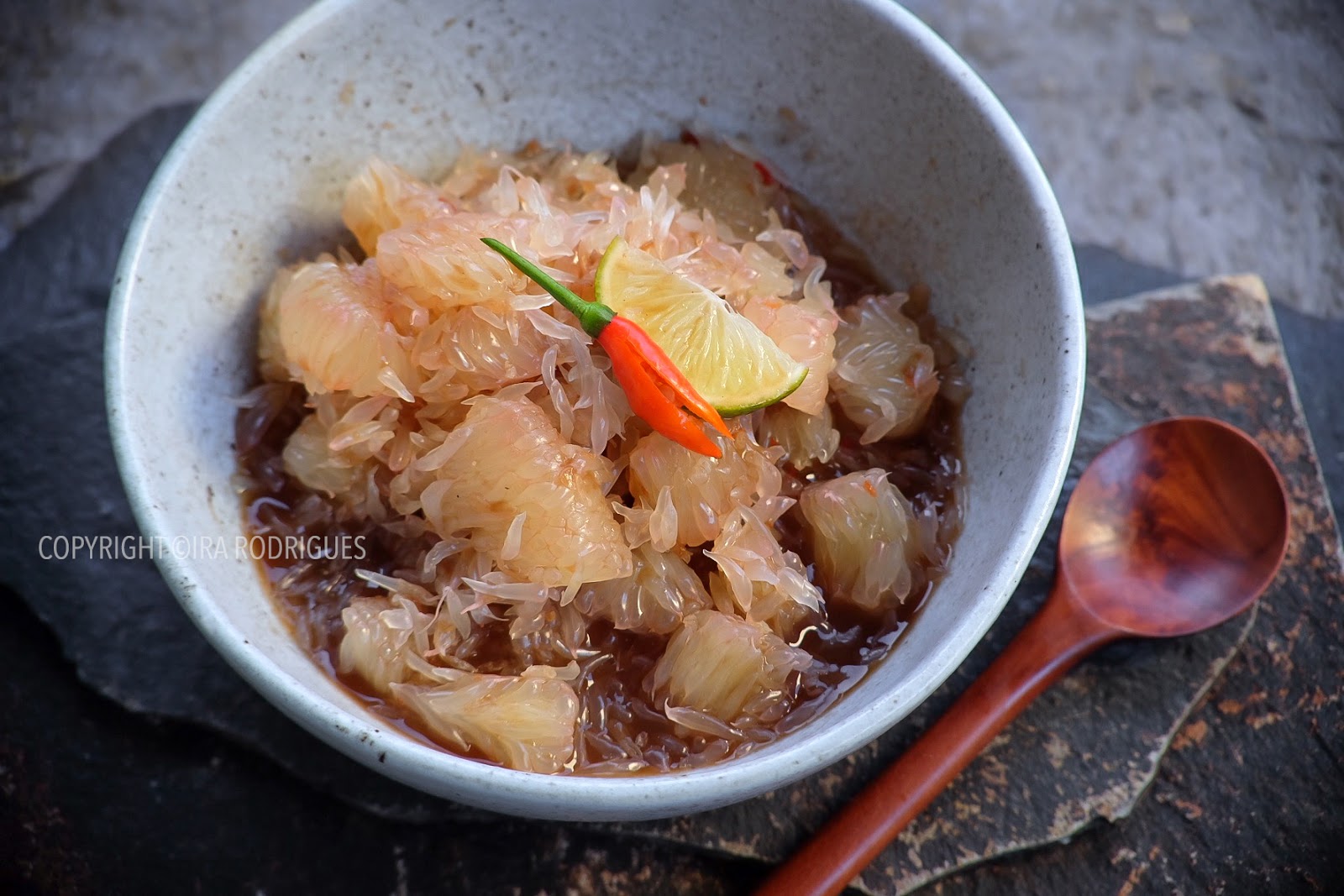 Rujak Jeruk Bali Pomelo Salads