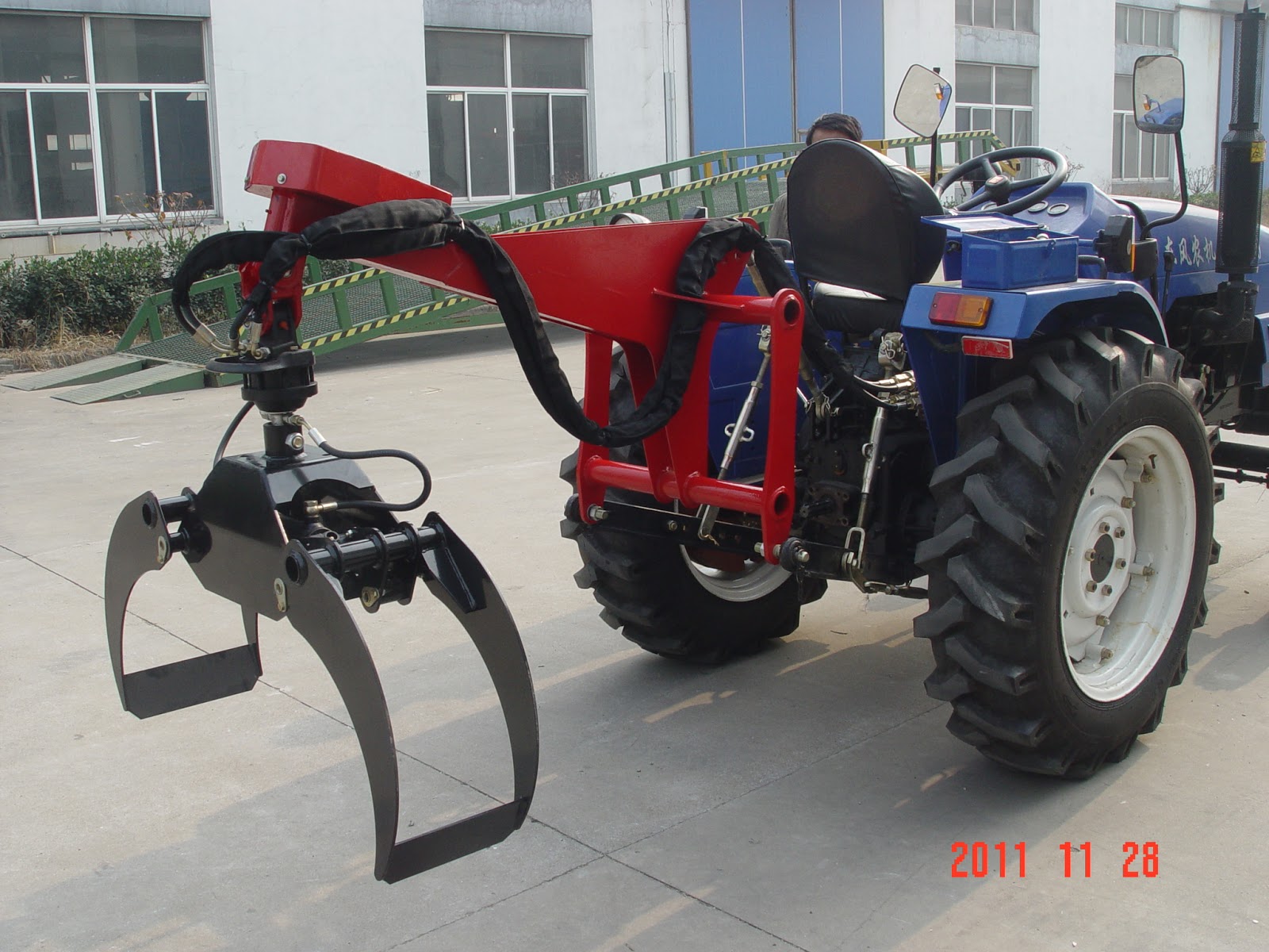 FarmerHelper Farmer helper tractor mounted Log grapple log crane