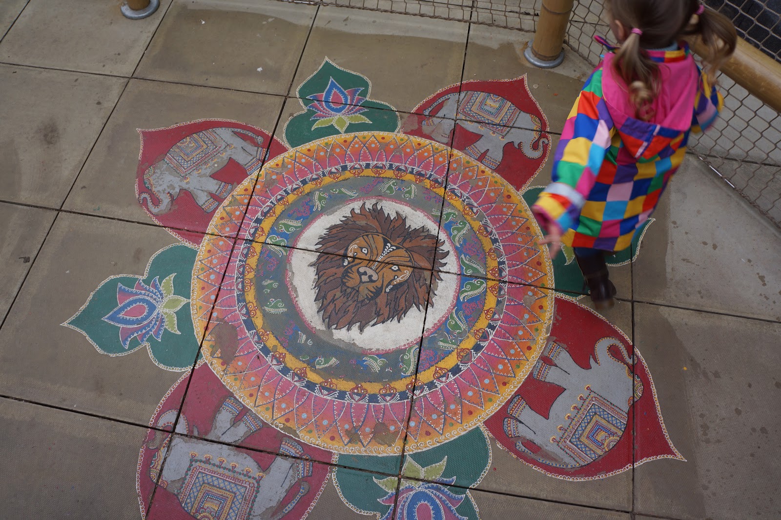 lion floor mosaic