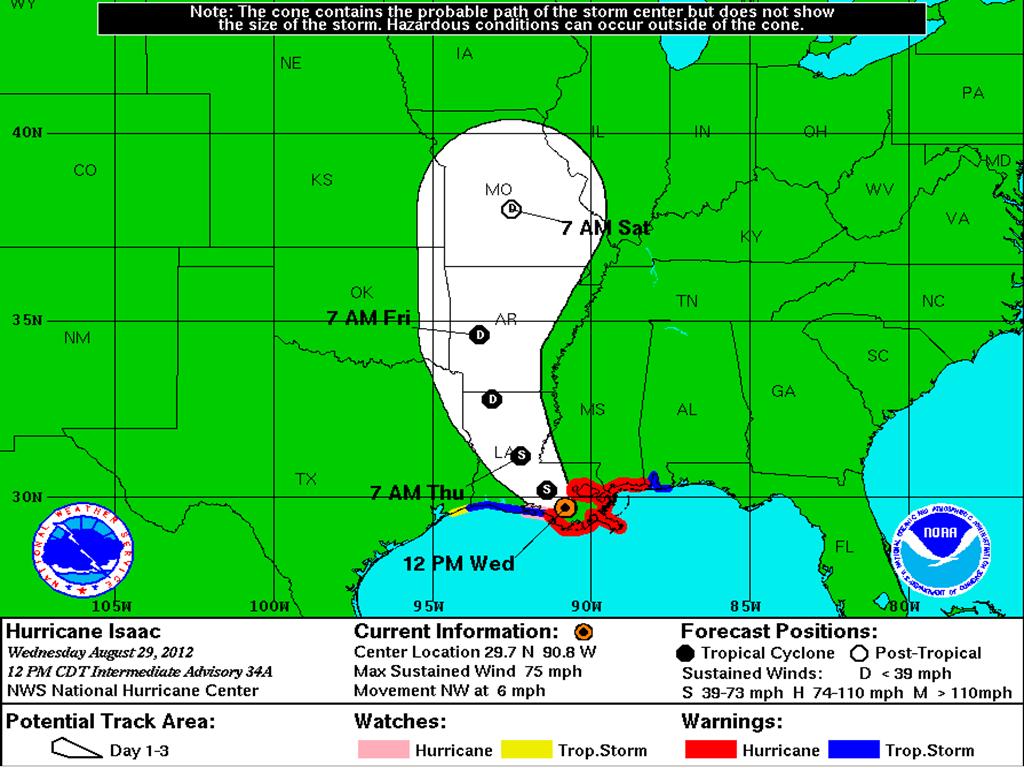 OUR ETERNAL STRUGGLE HURRICANE ISAAC HAS ARRIVED