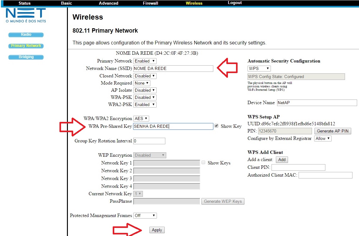 Guia do Iniciante Configurando modem roteador wifi PACE C6500 NETVIRTUA