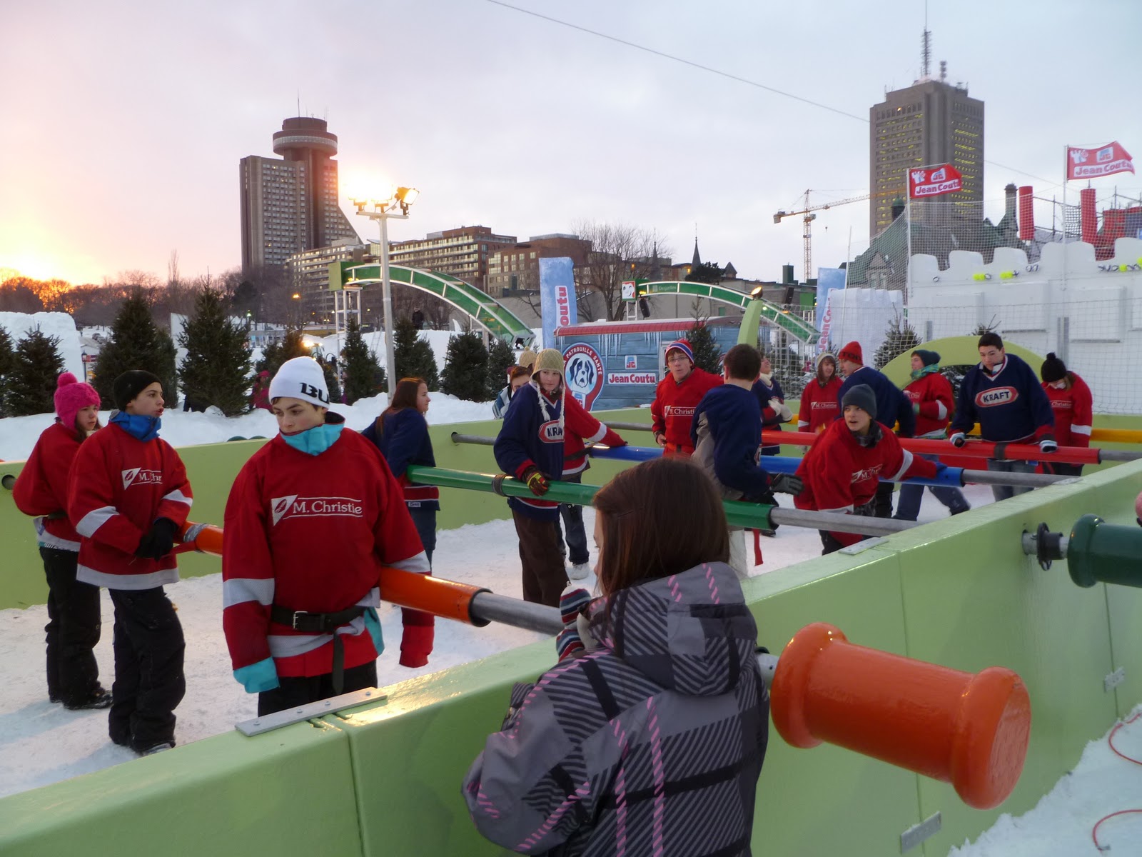 glenn and katherine activities human foosball