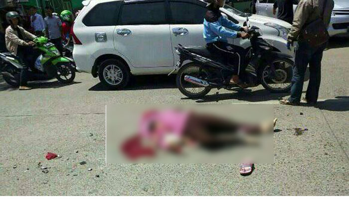 Ibu dan bayinya yang tewas digilas tronton Ibu dan bayinya yang tewas digilas tronton