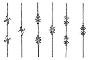 floral forged baluster parts