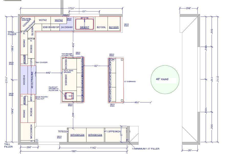 Distance Between Kitchen Island And Cabinets Uk Home