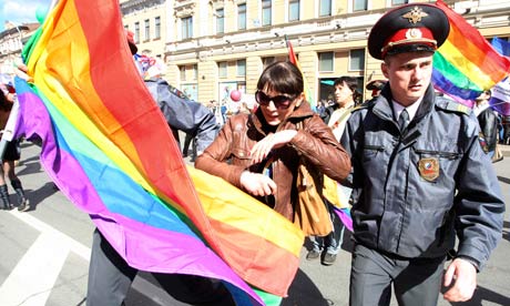 Marchas del "orgullo gay" están prohibidos en Rusia.