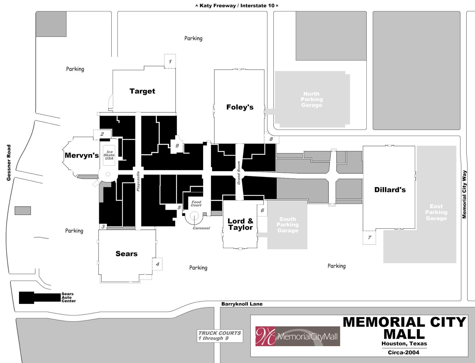 Memorial City Mall Map United States Map
