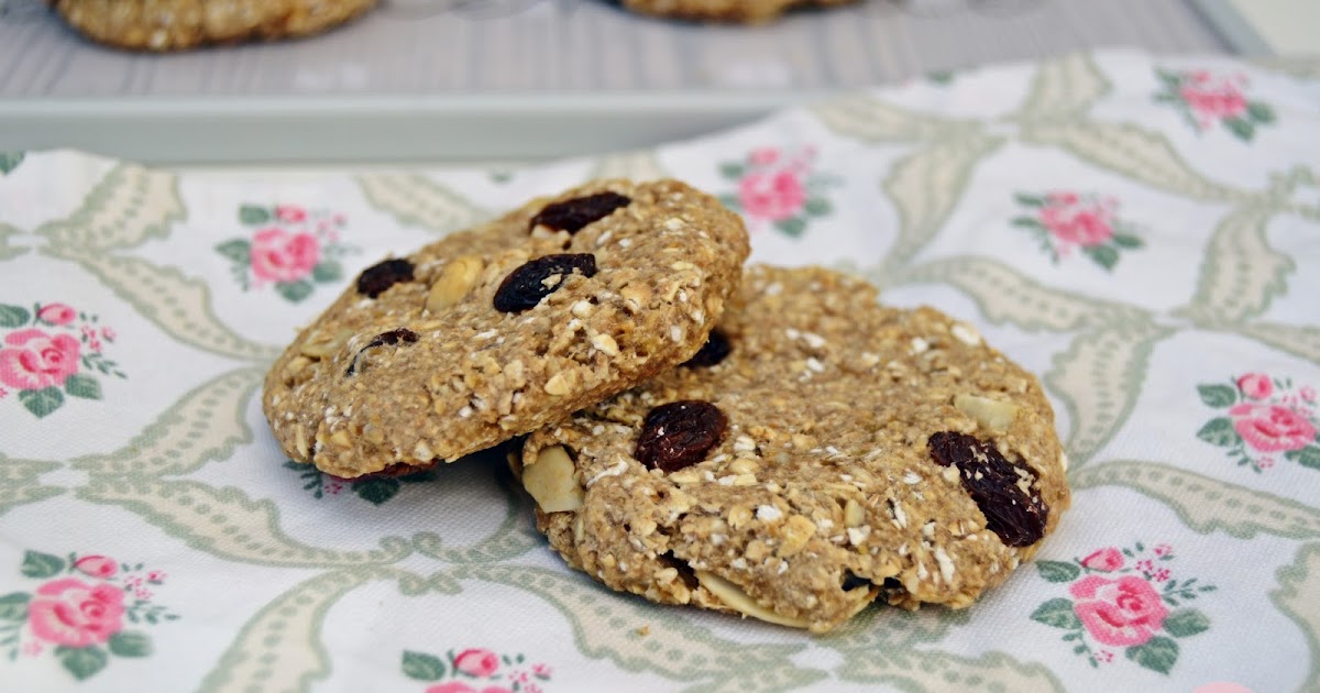 Galletas de avena y manzana sin harina