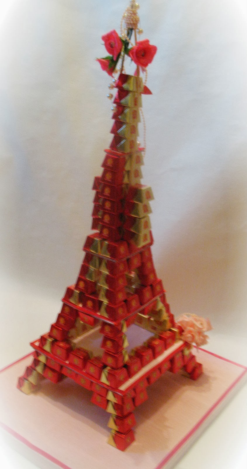 Эйфелева башня из конфет