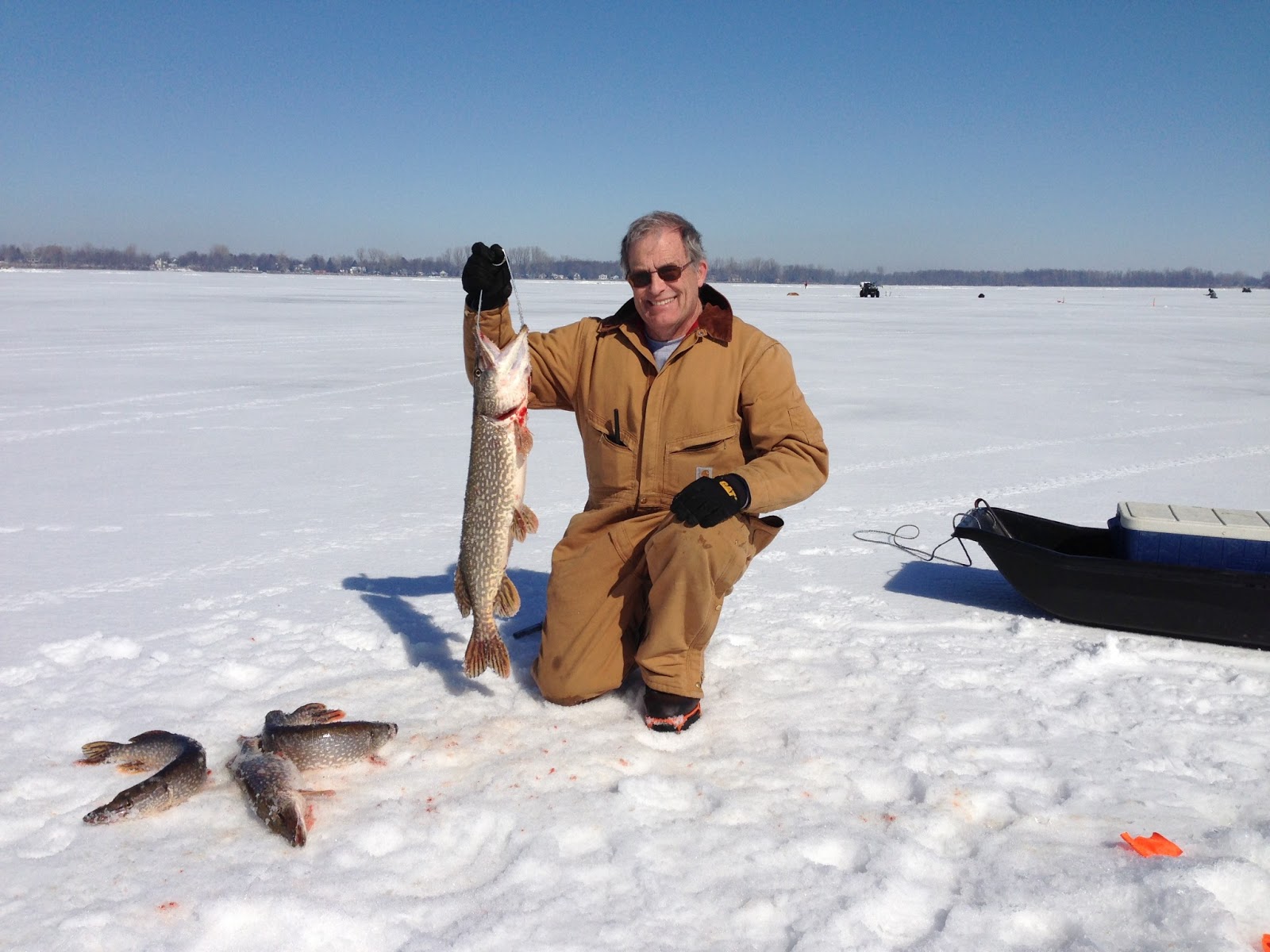 Lake Champlain Trout Scout Charters A GREAT DAY OF ICE FISHING