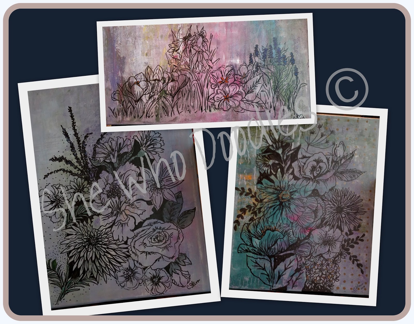 After Hours Ink Flowers Summer Challenge At Jane S Doodles And Sss