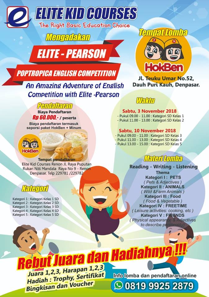 lomba Bahasa Inggris "Elite-Pearson Poptropica English Competition