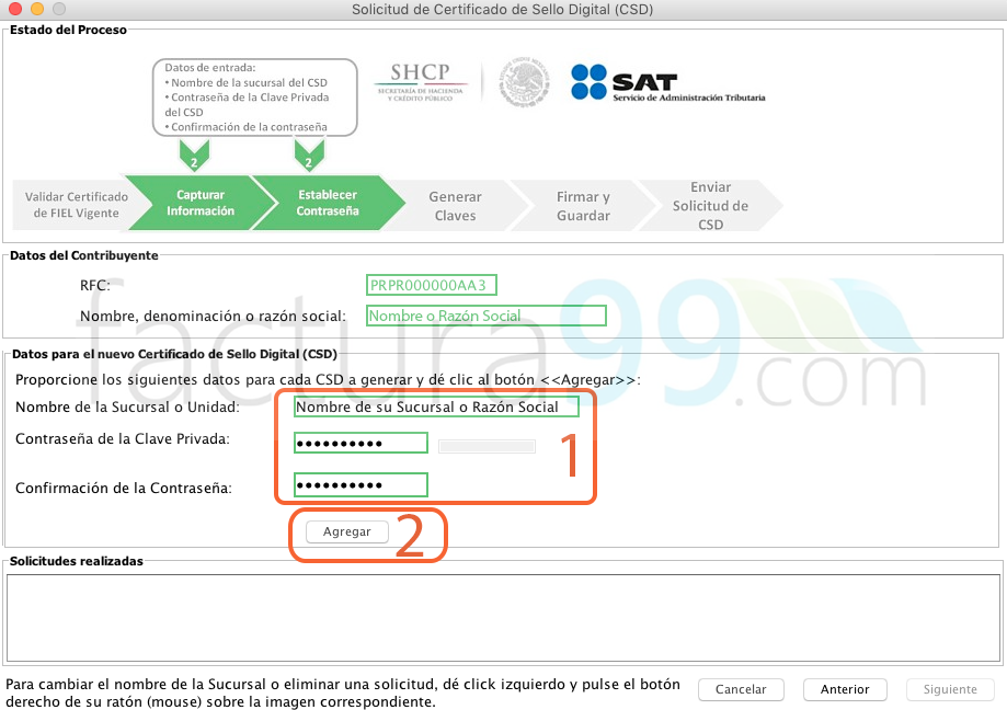 ¿Cómo tramitar un Certificado de Sello Digital (CSD)? Factura99®