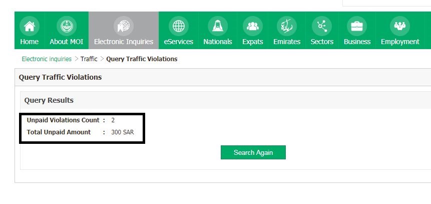 Saudi Iqama Helper Check Your Traffic Violation Online With
