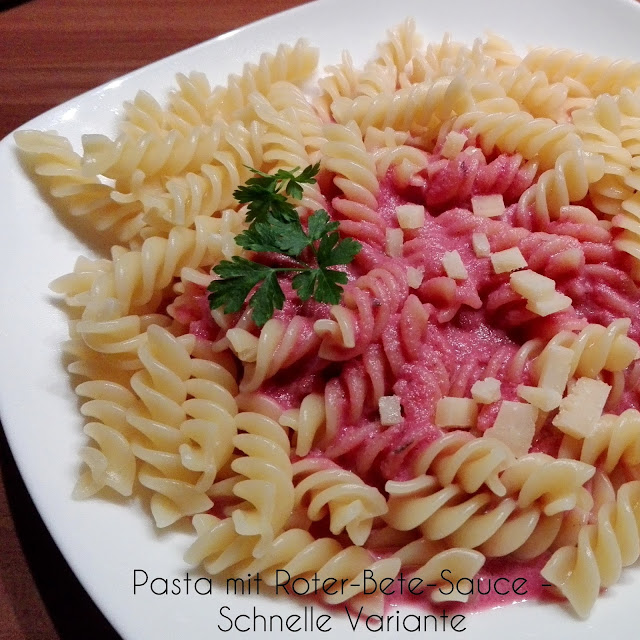 [Food] Pasta mit Roter-Bete-Sauce - Schnelle Variante