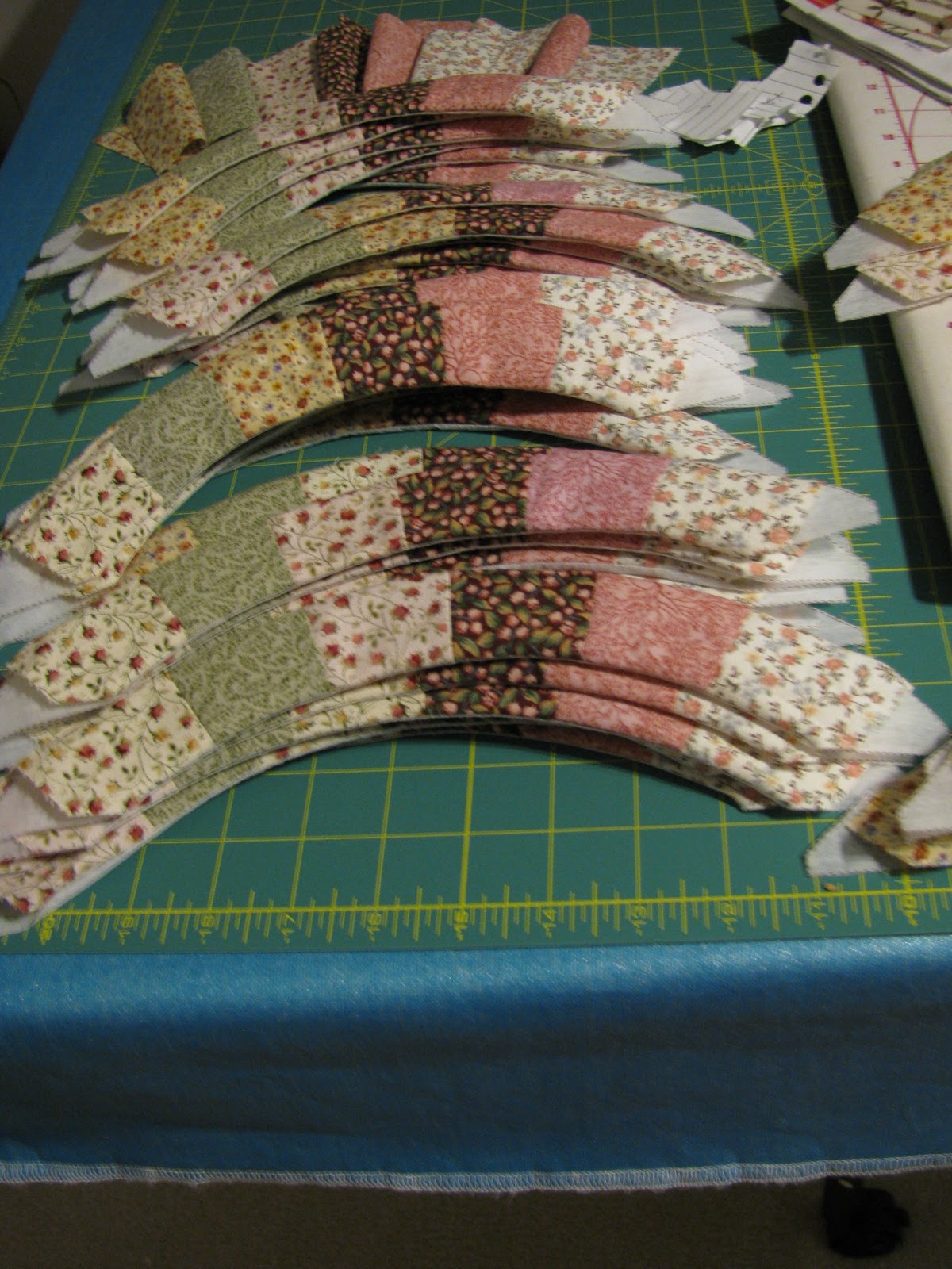 Sewing My Stash Double Wedding Ring Quilt