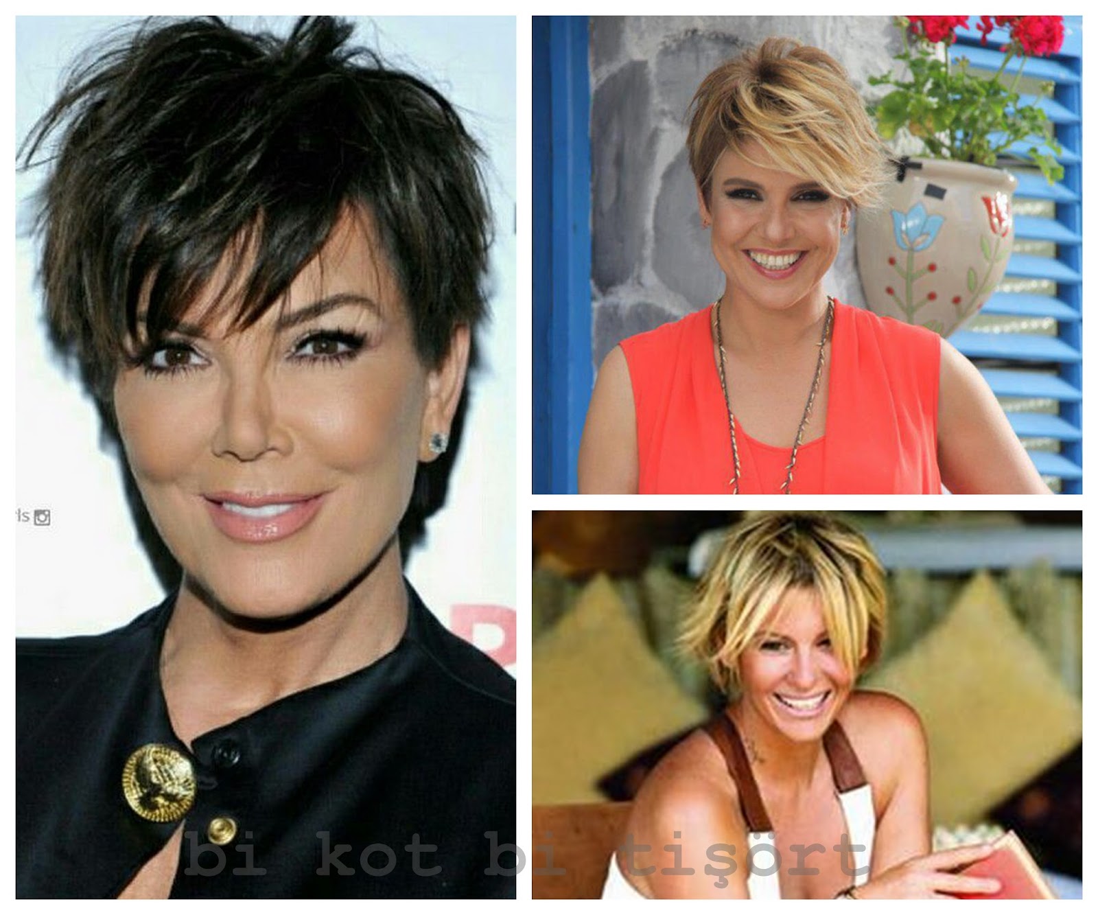 bi kot bi tisort uzun sac mi kaldi