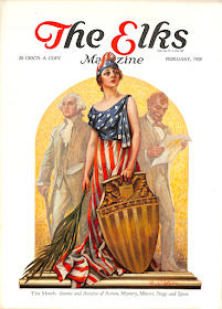Cover by Paul Stahr for The Elks magazine 1928 February