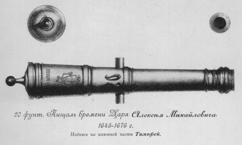 Старинные пушки чертежи
