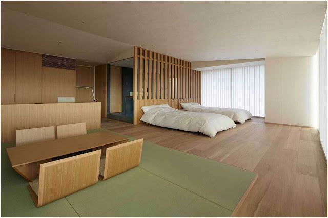 Bild-Schlafzimmer-von-Hotelzimmer-mit-entspannenden-traditionellen-Japan-Zimmer-Interieur