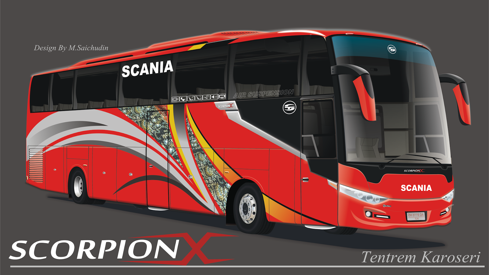 Bus Livery Batik - Rumahbis