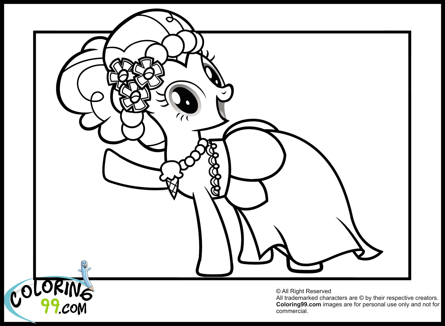 Pinkie Pie Coloring Page My Little Pony Pinkie Pie Coloring Pages Team Colors Page