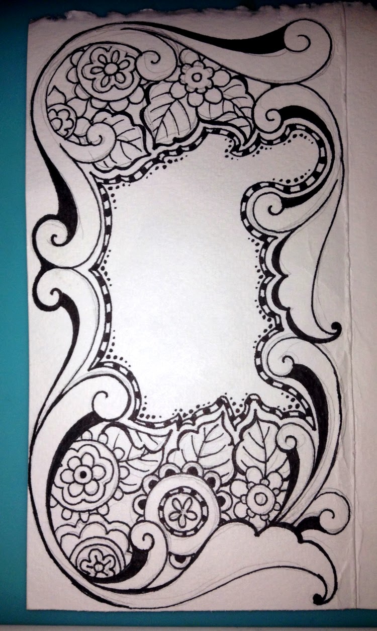 Sharpie Outline Wee Cottage Watercolor Doodles