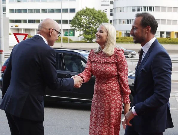 Crown Prince Haakon and Crown Princess Mette-Marit attended the 250th anniversary of Storebrand in Lysaker
