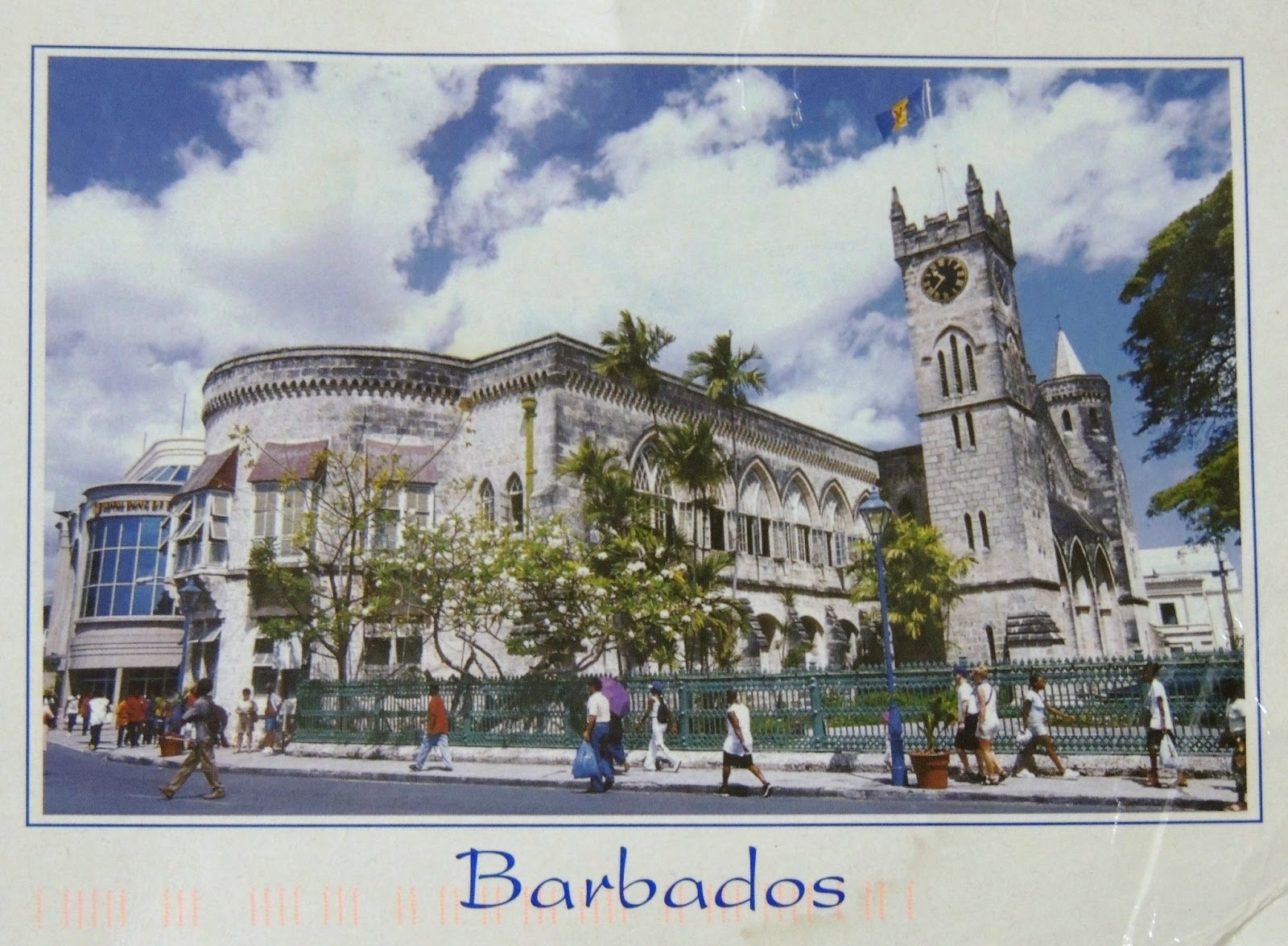 Namaste Postcards Barbados House of Parliament.