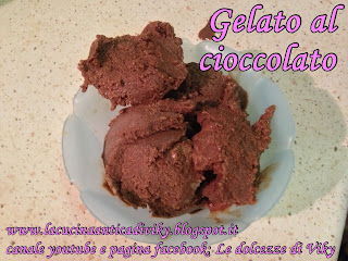 gelato al cioccolato (senza gelatiera)