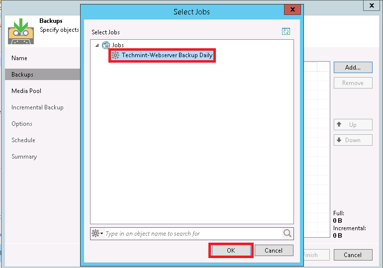How to Create Backup Job on Tape in Veeam Backup and Replication