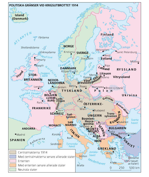 Historia: Europa 1914