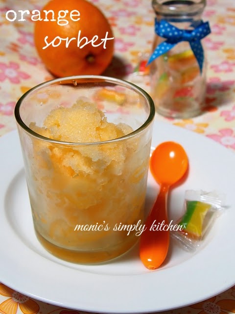 orange sorbet recipe