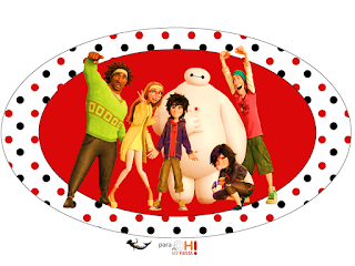 Big Hero 6: Etiquetas Candy Bar para Imprimir Gratis. Toppers o etiquetas de Big Hero 6 para imprimir gratis.