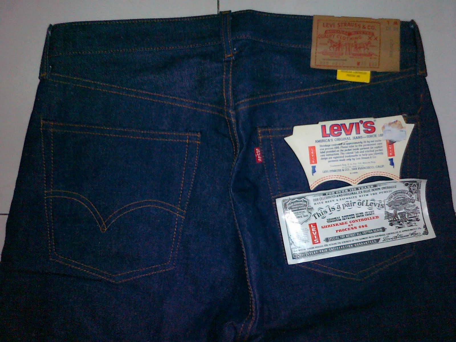 Wish You Were Here: Vintage 70s Levi's 505-0217 Jeans Deadstock with