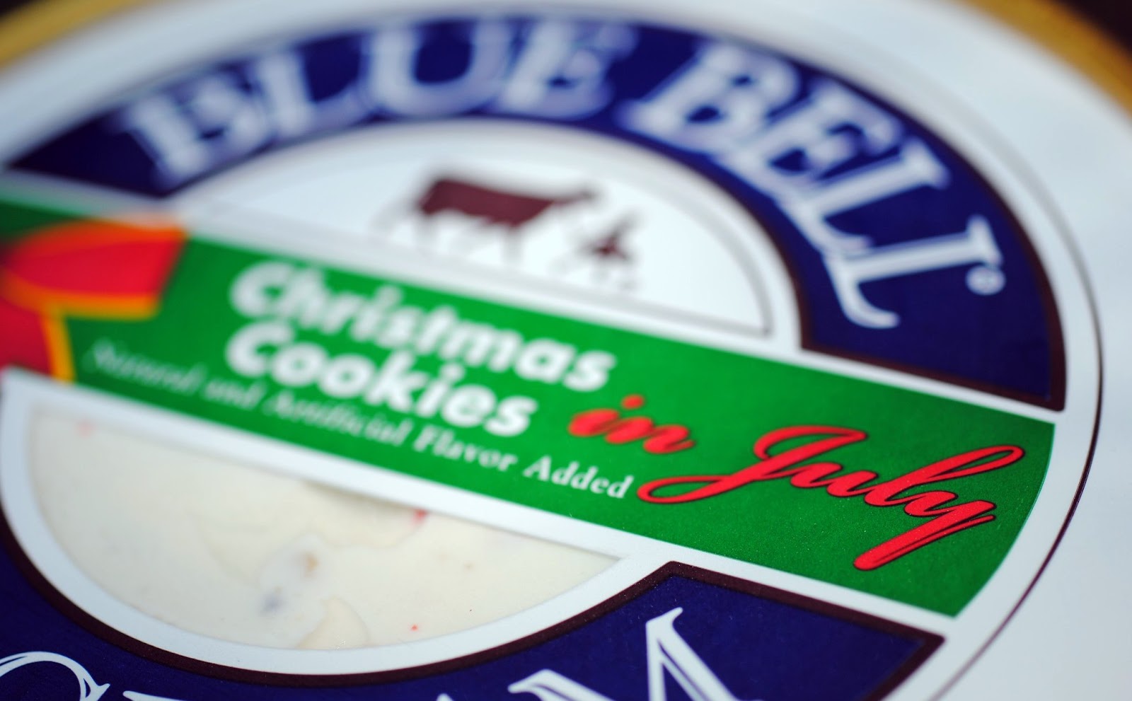 food and ice cream recipes: REVIEW: Blue Bell Christmas Cookies In July (Holiday Favorite ...