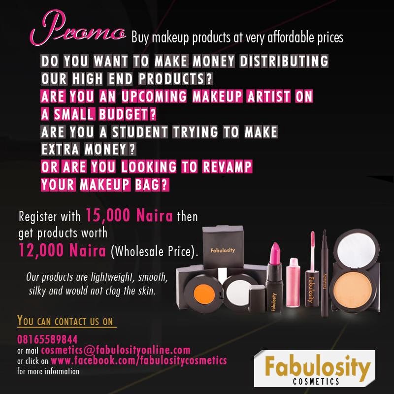 WANT TO MAKE MONEY DISTRIBUTING FABULOSITY COSMETIC PRODUCTS IN NIGERIA ...