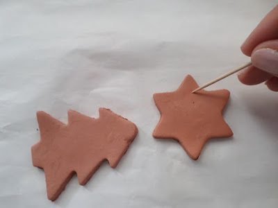 DIY Christmas clay ornaments tutorial